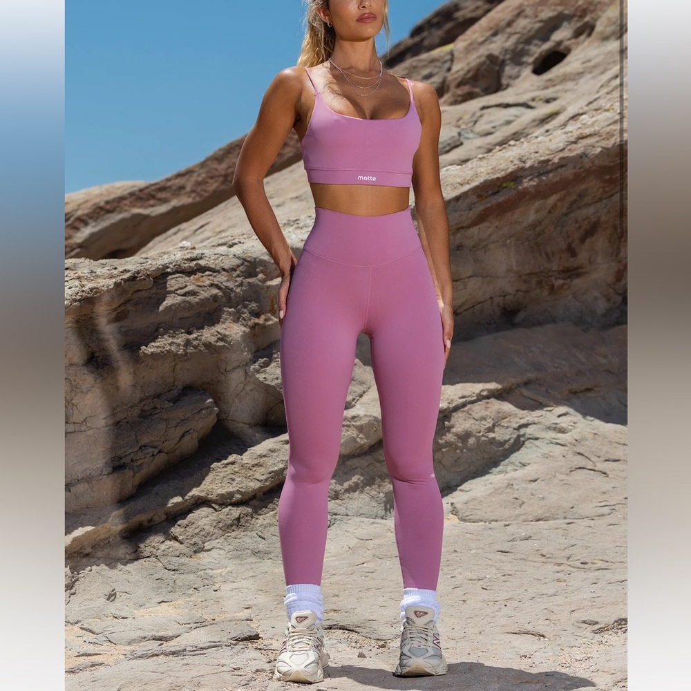 Women's Pink Leggings and Top